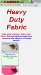 Mobile Screenshot of heavydutyfabric.com